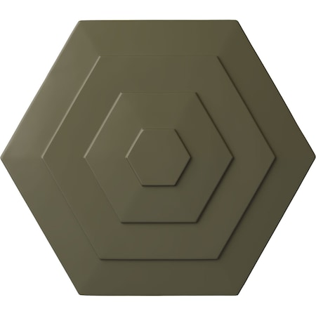 Ekena Millwork Woodruff Ceiling Medallion, Hand-Painted Painted Turtle, 23 1/4"OD x 7/8"P CM23WFPTF